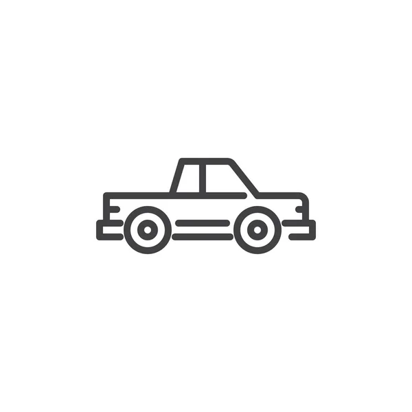 Pickup lastbil linje ikon — Stock vektor