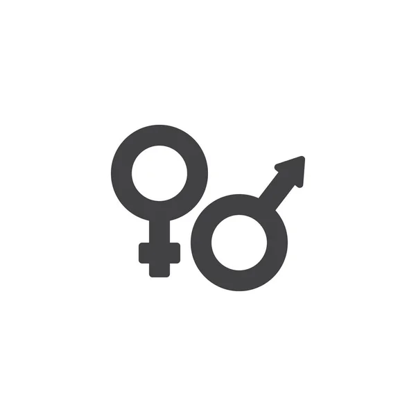 Icône vectorielle de genre masculin et féminin — Image vectorielle