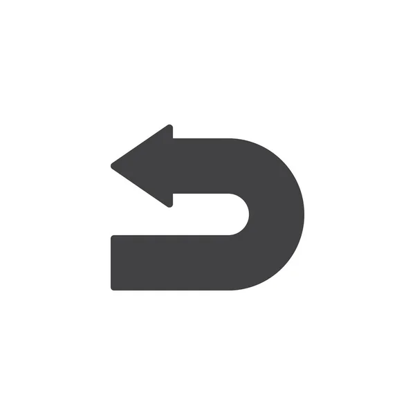 Vrid tillbaka vektor ikonen för pilen — Stock vektor