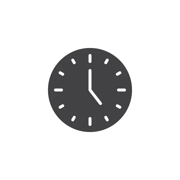 Círculo icono del vector reloj — Vector de stock