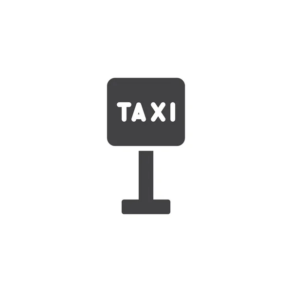出租车路标矢量图标 — 图库矢量图片