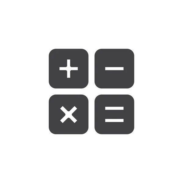 Значок вектора кнопок калькулятора — стоковый вектор