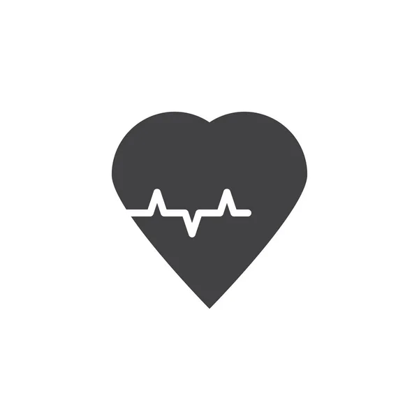 Heart cardiology vector icon — Stock Vector