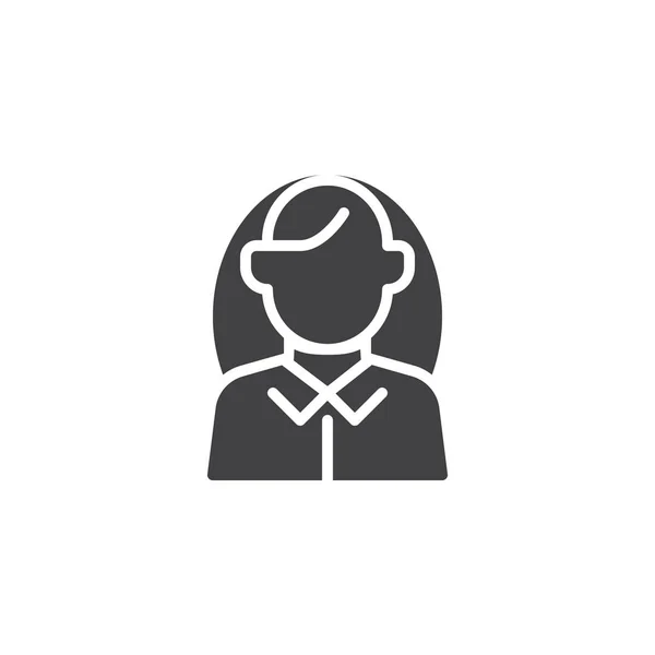 Business woman avatar vector icon — Stock Vector