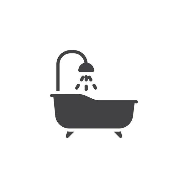 Bain et douche vecteur icône — Image vectorielle