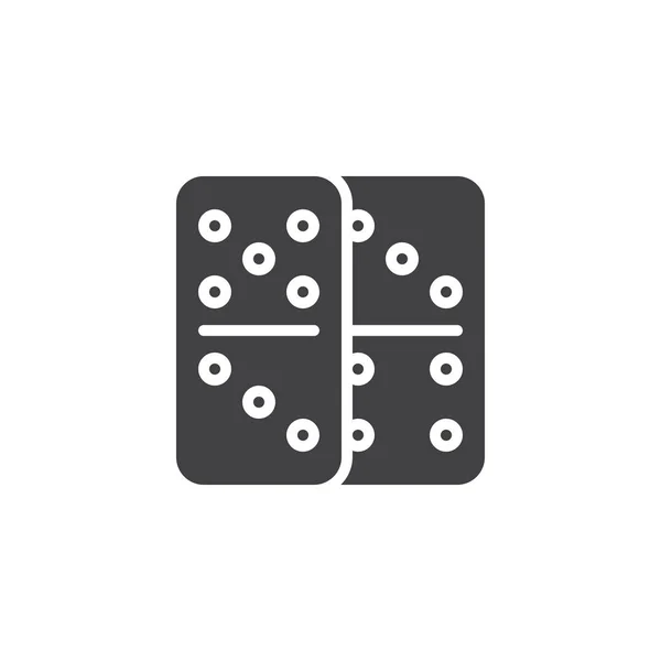 Dominoes spel vektor ikon — Stock vektor