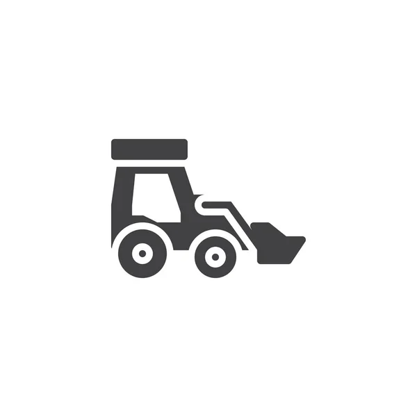 Front loader vector icon — Stock Vector