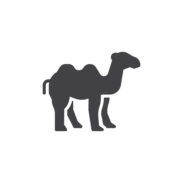 Icône vectorielle vue de côté chameau — Image vectorielle