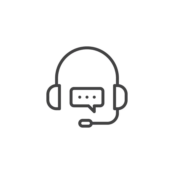 Support Customer Service chat line icon — Stock Vector