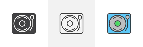 Icône DJ Turntable — Image vectorielle
