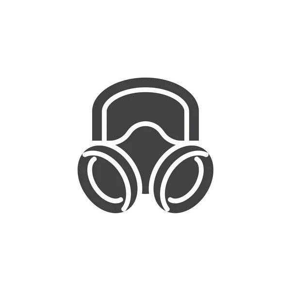 Gasmaskenvektorsymbol — Stockvektor