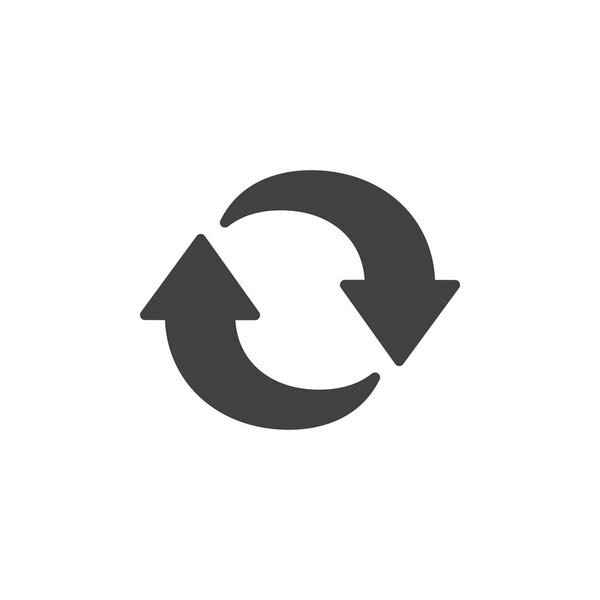 Synchronization arrows vector icon