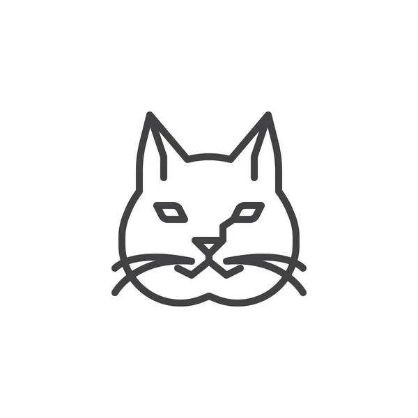 猫头线图标 — 图库矢量图片