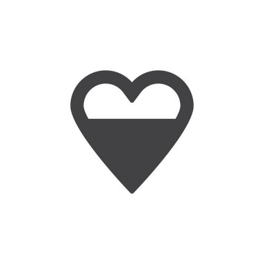 Kalp aşk seviyesi vektör simgesi