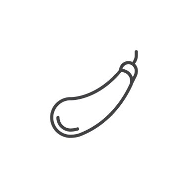 Bir patlıcan hattı simgesi