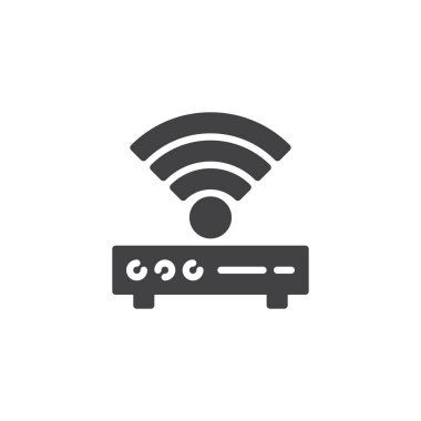 Wifi yönlendirici vektör simgesi