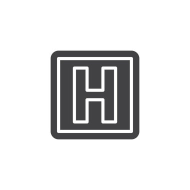 Hastane Vektör Simgesi