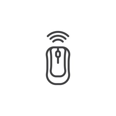 Kablosuz Bilgisayar Fare Satırı Simgesi