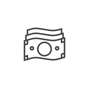 Para satırı simgesi yığını