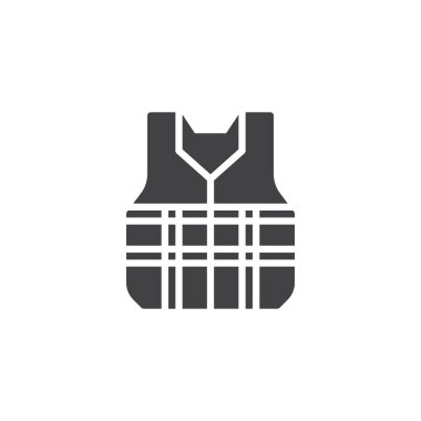 Güvenlik yelek vektör simgesi