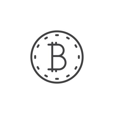 Bitcoin para satırı simgesi