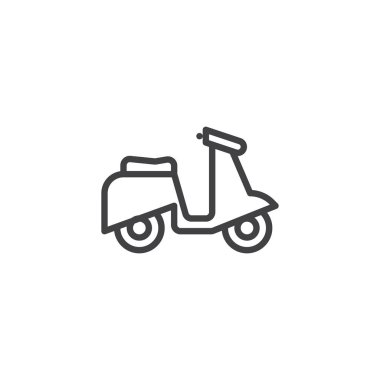 Scooter bisiklet hattı simgesi