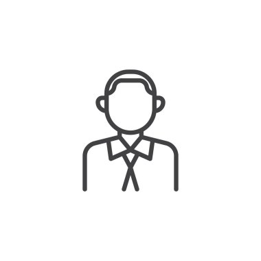 işadamı avatar satırı simgesi