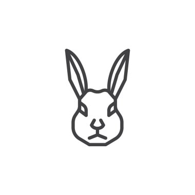 Hare kafa çizgisi simgesi