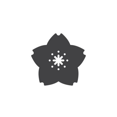 Sakura çiçek vektör simgesi