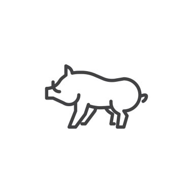 Boar yan görünüm hattı simgesi