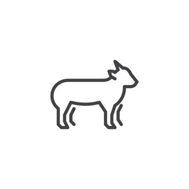 Goatling yan görünüm çizgisi simgesi