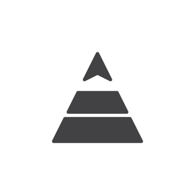 Piramit grafik vektör simgesi