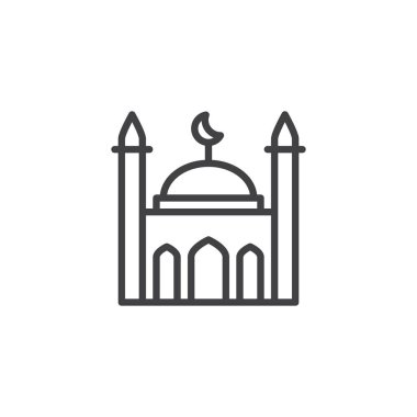 İslam cami çizgisi simgesi