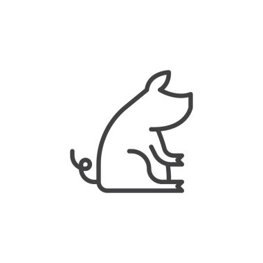 Çinli Zodiac Pig hattı simgesi