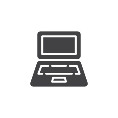 Dizüstü bilgisayar vektör simgesini aç