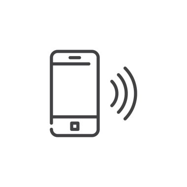 Zil sesi cep telefonu hattı simgesi