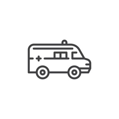 Ambulans otomobil hattı simgesi