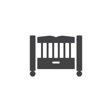 bebek yatağı vektör simgesi