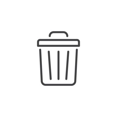 Çöp kutusu simgesi satırı