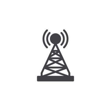 Radyo anteni vektör simgesi