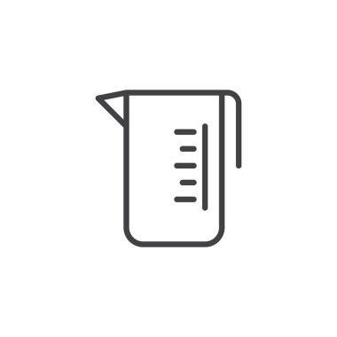 Ölçme cam çizgi simgesi