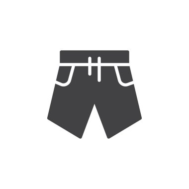 Seyahat şort vektör simgesi