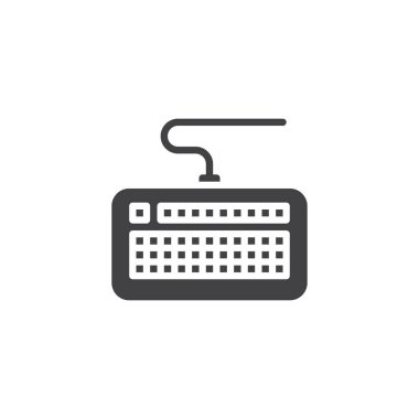 bilgisayar klavye vektör simgesi