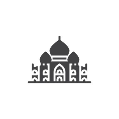 Taj mahal saray vektör simgesi