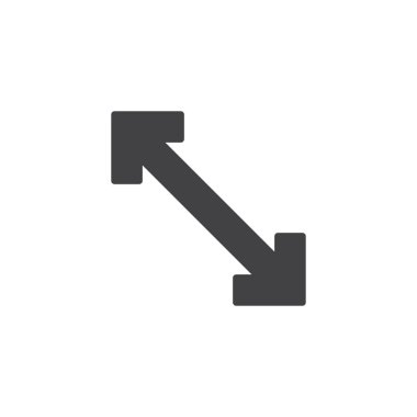 Çapraz ok vektör simgesi