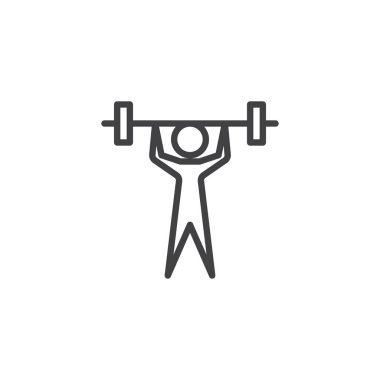 Ağırlık kaldırma sporu simgesi