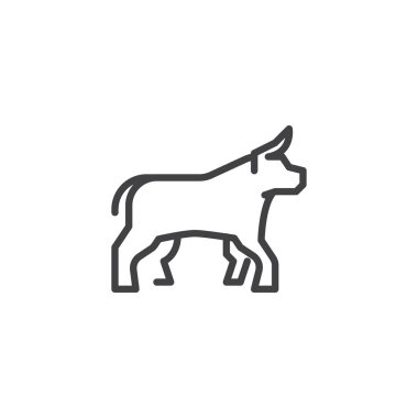 Ox yan görünüm hattı simgesi