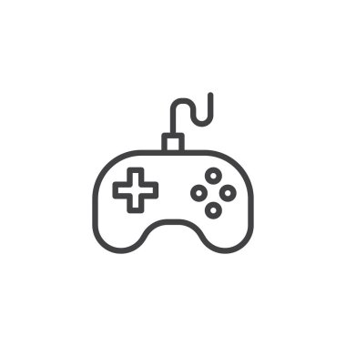 Oyun kumandası joystick hattı simgesi