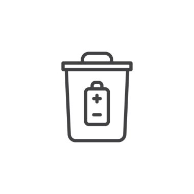 Pil atık hattı simgesi