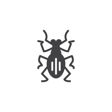 Weevil zararlıları vektör simgesi